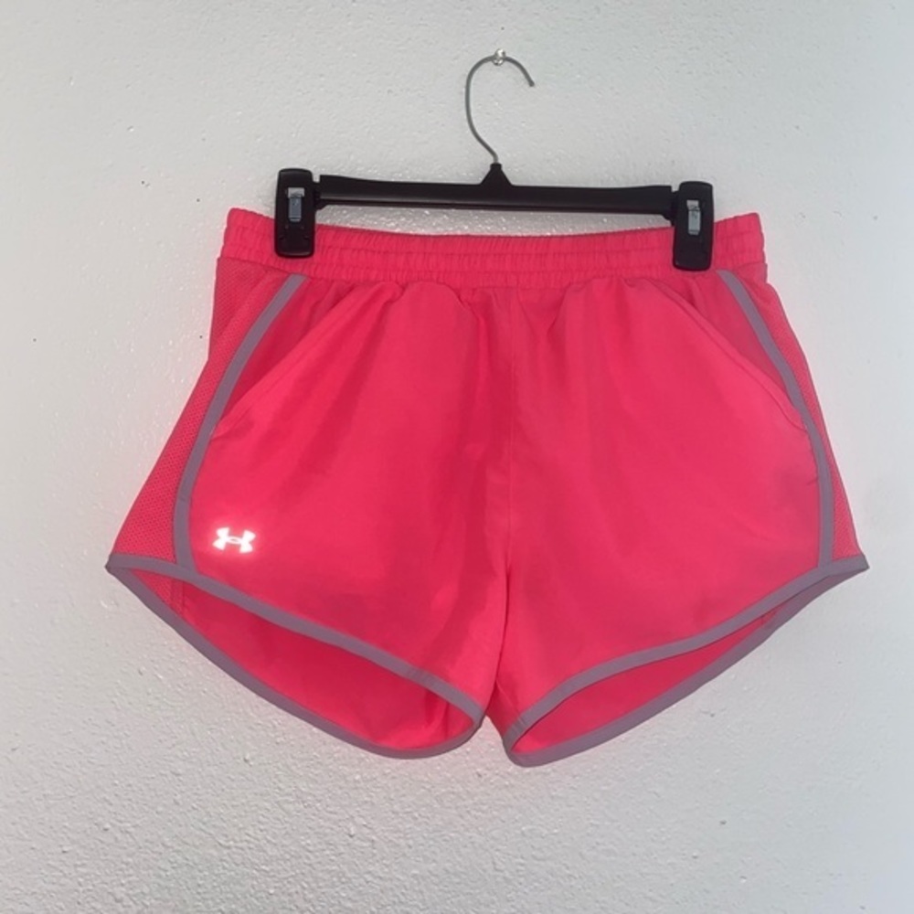 Under Armour Neon Pink Athletic Running Shorts